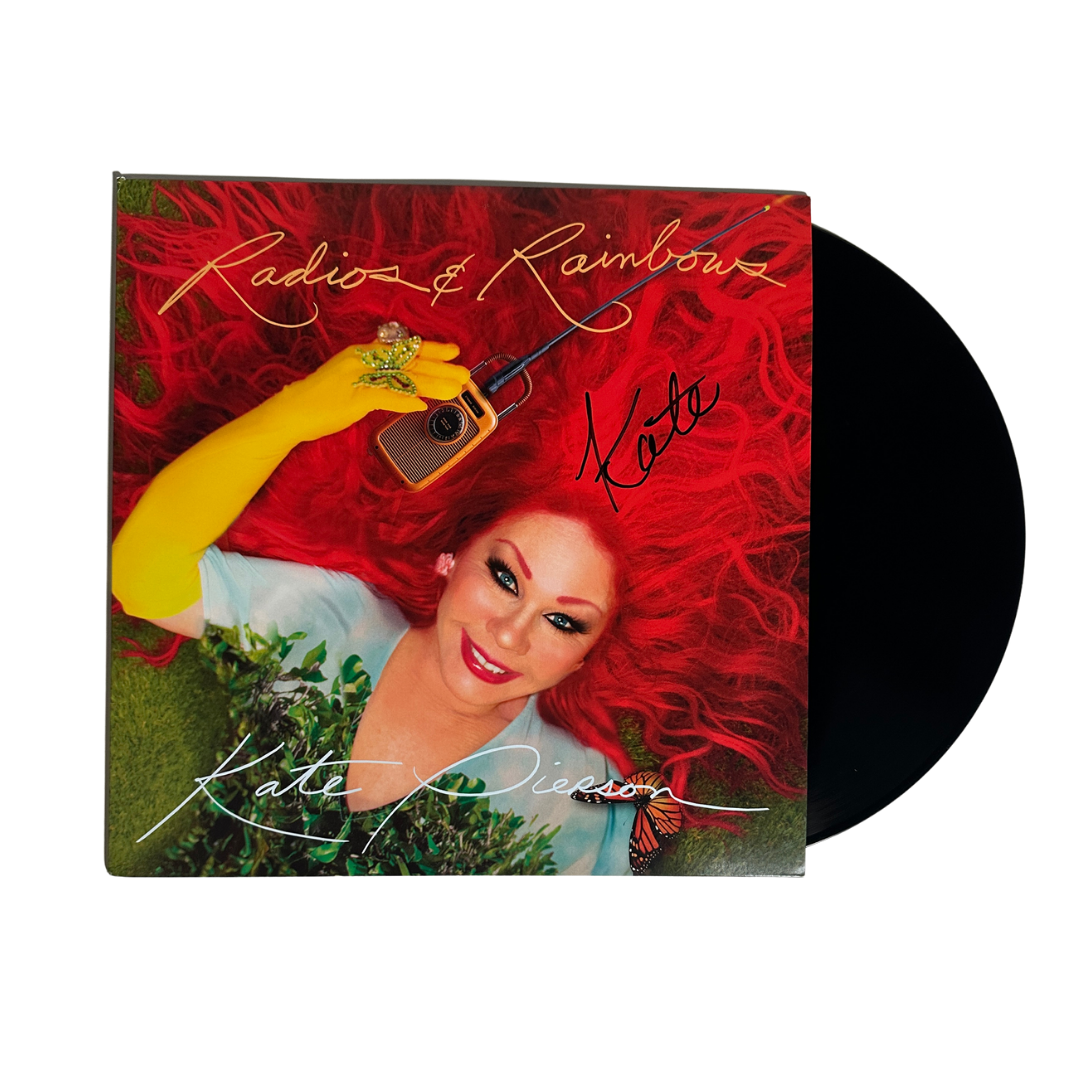 Signed rainbows vinyl album radios and rainbows by kate pierson with vibrant cover and vintage radio from the b-52s official store